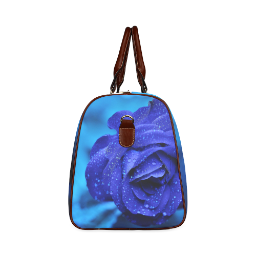 Blue rose Waterproof Travel Bag/Large (Model 1639)