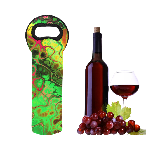 awesome fractal 35I by JamColors Neoprene Wine Bag