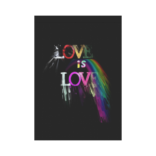 Love is Love by Nico Bielow Garden Flag 28''x40'' （Without Flagpole）