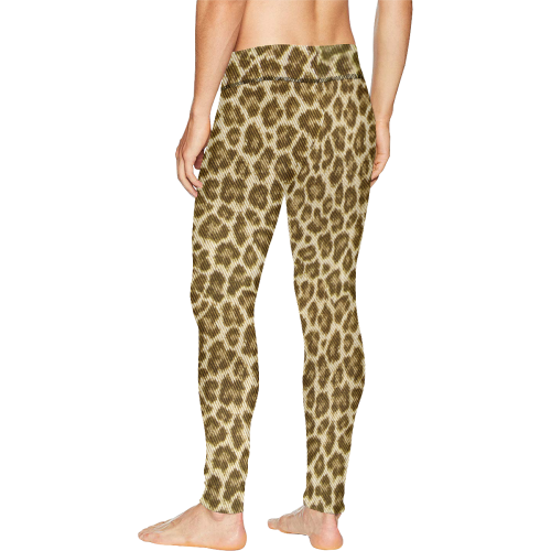 Halloween Leopard Fabric Pattern Men's All Over Print Leggings (Model L38)