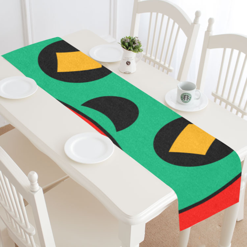 African Scary Tribal Table Runner 14x72 inch
