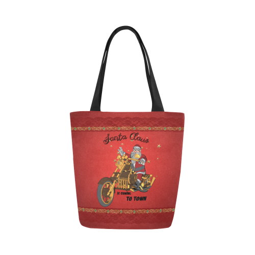 Santa Claus wish you a merry Christmas Canvas Tote Bag (Model 1657)