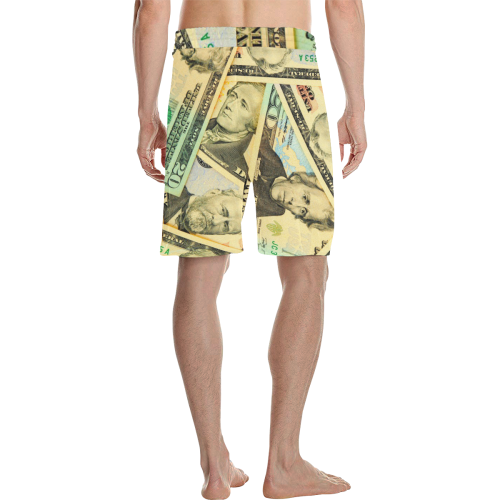 US DOLLARS Men's All Over Print Casual Shorts (Model L23)