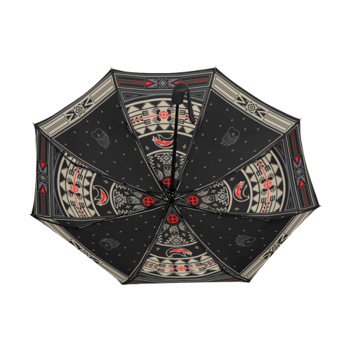 Bear Spirit Black Anti-UV Auto-Foldable Umbrella (Underside Printing) (U06)