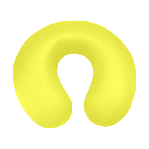 color maximum yellow U-Shape Travel Pillow