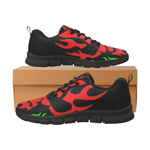 Red Skull Men's Breathable Running Shoes (Model 055)