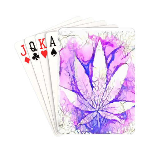 Acid leaf (White) Playing Cards 2.5"x3.5"