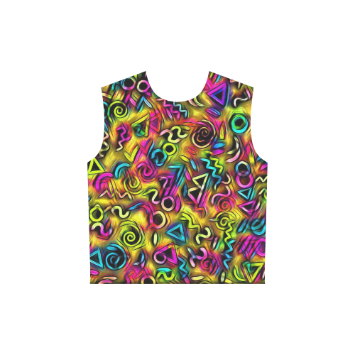 funky doodle  by JAMColors All Over Print Sleeveless Hoodie for Women (Model H15)