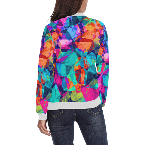 colorful-background-1123632 All Over Print Bomber Jacket for Women (Model H36)