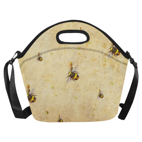Daisy's Bees Neoprene Lunch Bag/Large (Model 1669)