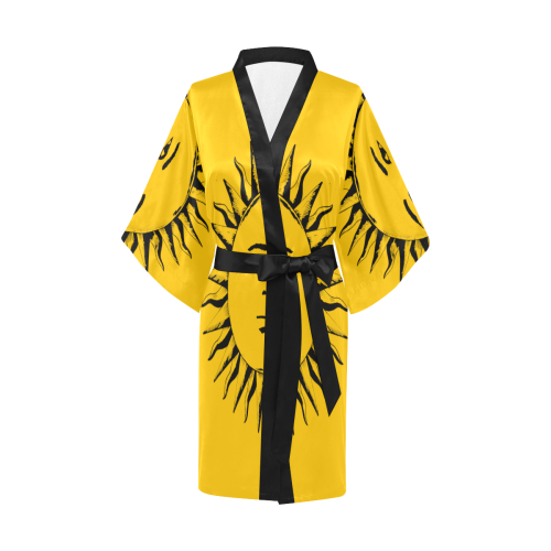 GOD Robe Yellow Kimono Robe