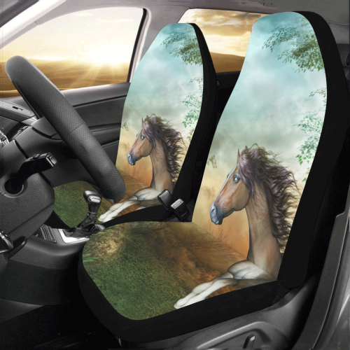 Wonderful running horse Car Seat Covers (Set of 2)