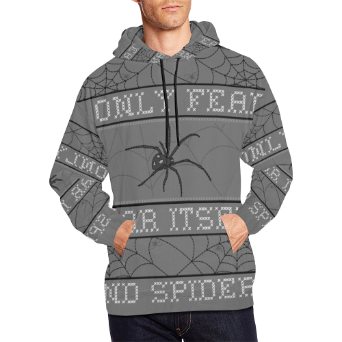 sudadera hombre diseño araña All Over Print Hoodie for Men (USA Size) (Model H13)