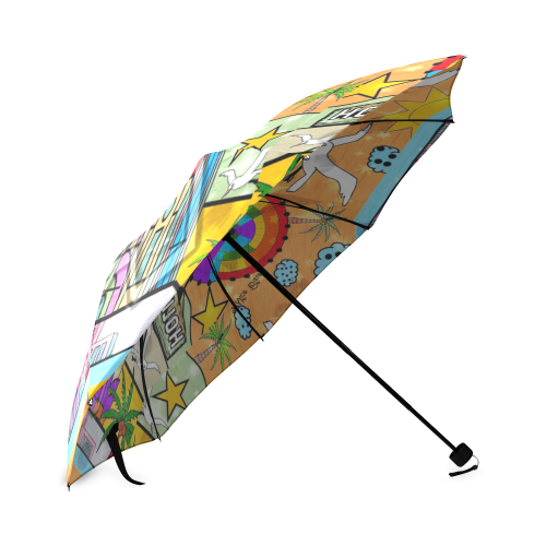 Los Angeles by Nico Bielow Foldable Umbrella (Model U01)