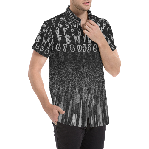 Letter Popart by Nico bielow Men's All Over Print Short Sleeve Shirt (Model T53)