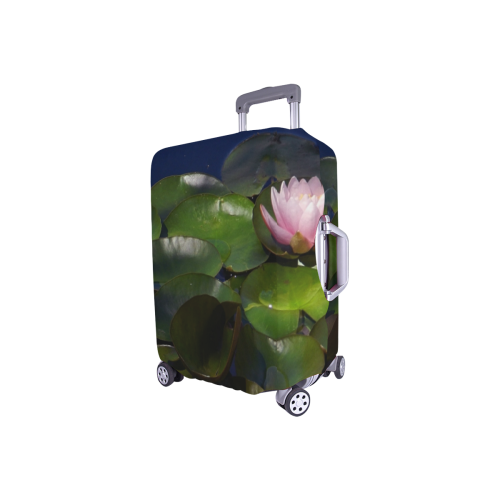 3 pink waterlilies in morning light Luggage Cover/Small 18"-21"