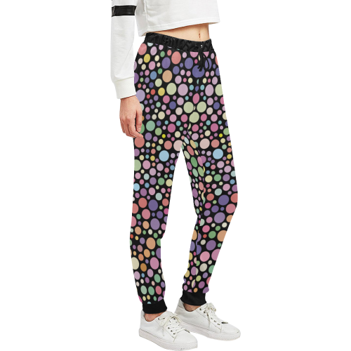 Colorful dot pattern Unisex All Over Print Sweatpants (Model L11)
