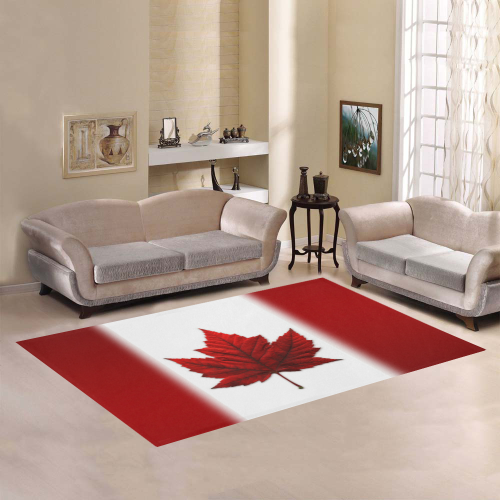 Canada Flag Area Rugs Area Rug7'x5'