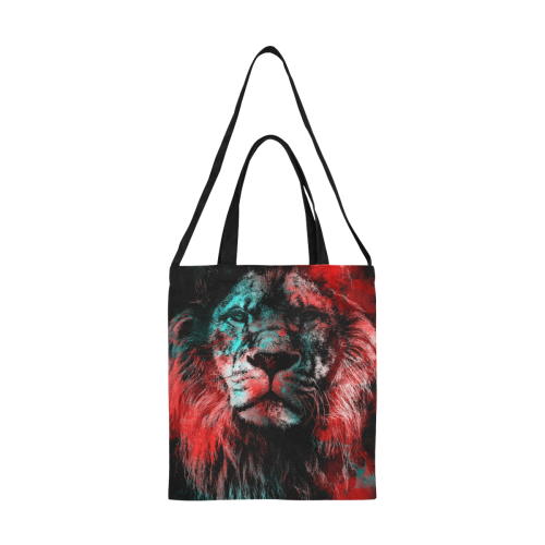 lion jbjart #lion All Over Print Canvas Tote Bag/Medium (Model 1698)