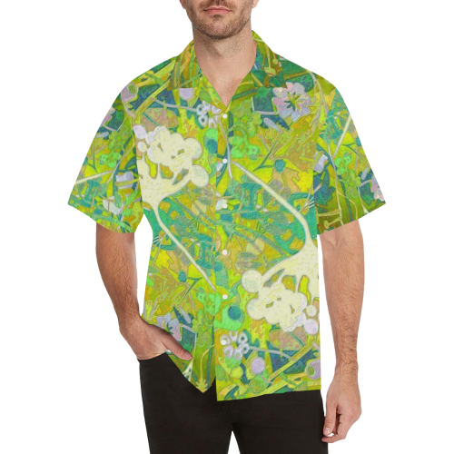 floral 1 retro abstract Hawaiian Shirt (Model T58)