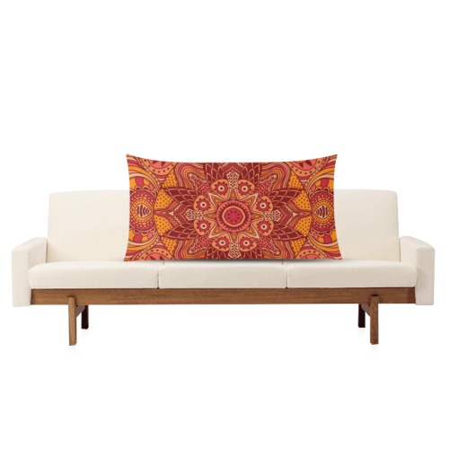 MANDALA SPICE OF LIFE Rectangle Pillow Case 20"x36"(Twin Sides)