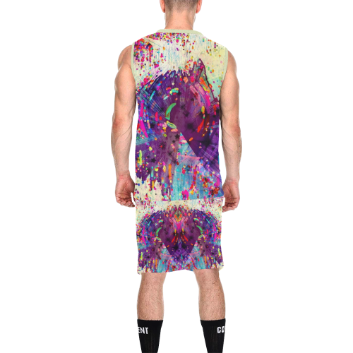 Paint Popart by Nico Bielow All Over Print Basketball Uniform