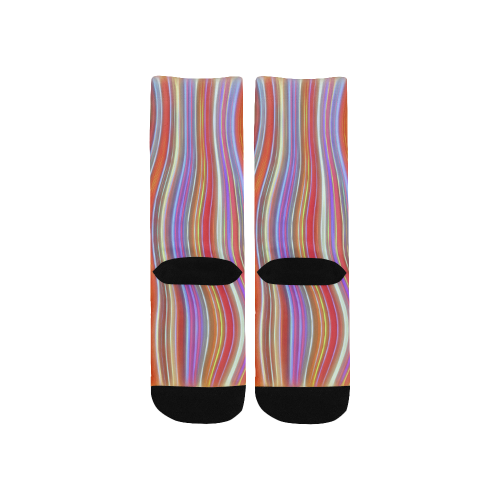 Wild Wavy Lines I Kids' Custom Socks