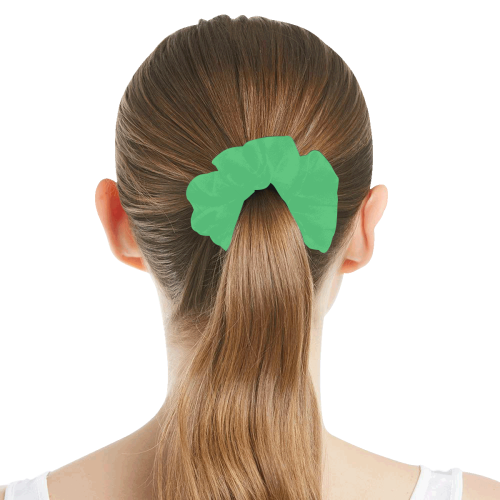 color Paris green All Over Print Hair Scrunchie
