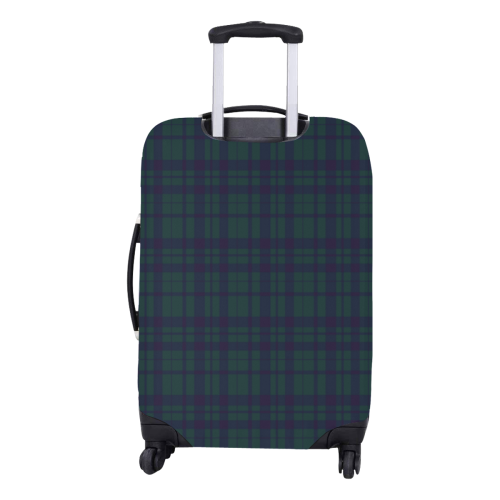 Green Plaid Rock Style Luggage Cover/Medium 22"-25"