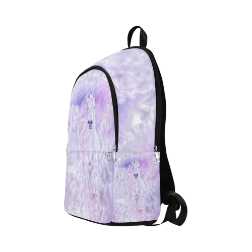 Girly Romantic Horse Of Clouds Fabric Backpack for Adult (Model 1659)