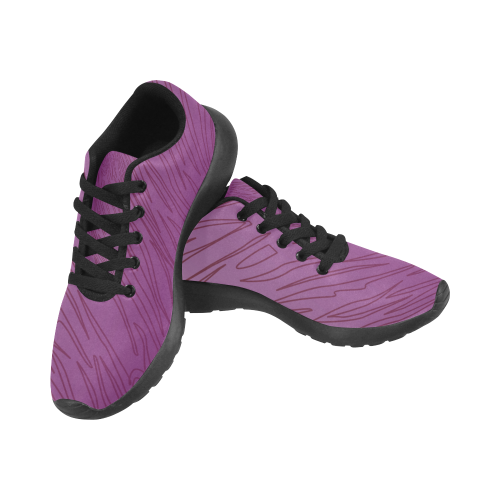 Design shoes -- wild pink Ethnic geom. Kid's Running Shoes (Model 020)