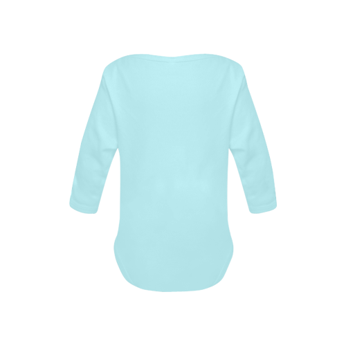 Surprised Seal Blue Baby Powder Organic Long Sleeve One Piece (Model T27)