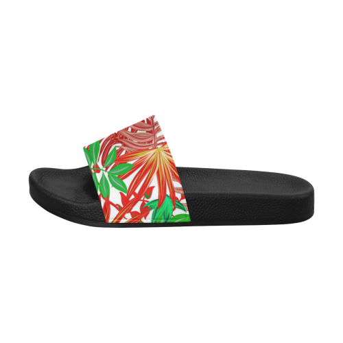 Pretty Leaves 4B by JamColors Women's Slide Sandals (Model 057)