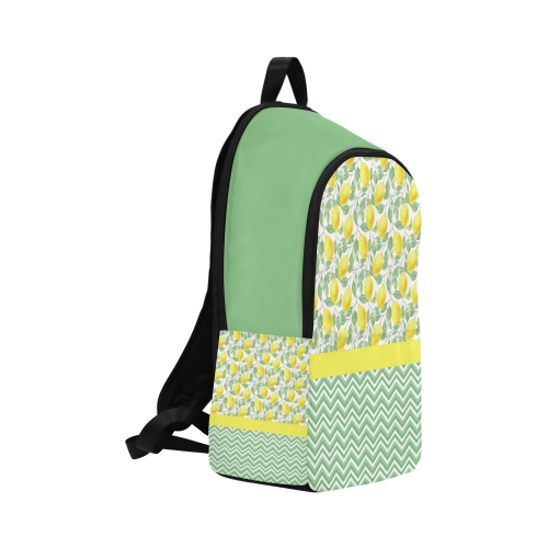 Lemons With Chevron 2 Fabric Backpack for Adult (Model 1659)