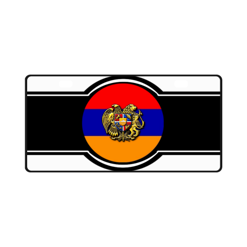 Armenian Flag License Plate
