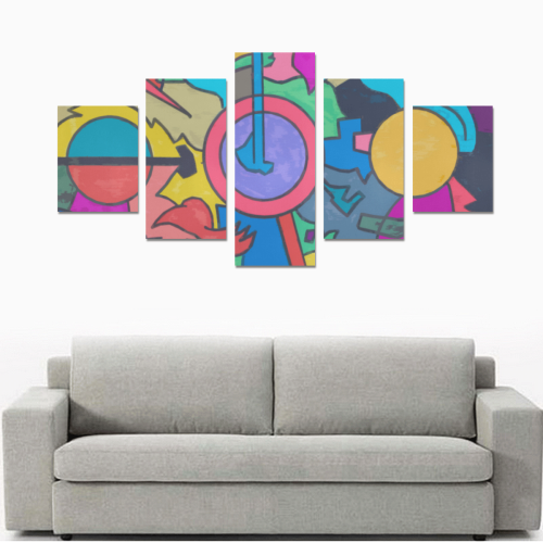 GHOSTS AT THE APOLLO IN ABSTRACT Canvas Print Sets B (No Frame)