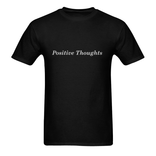 Positive Thoughts Men's T-shirt in USA Size (Front Printing Only) (Model T02)