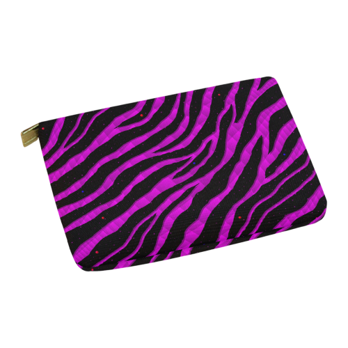 Ripped SpaceTime Stripes - Pink Carry-All Pouch 12.5''x8.5''
