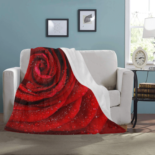 Red rosa Ultra-Soft Micro Fleece Blanket 50"x60"