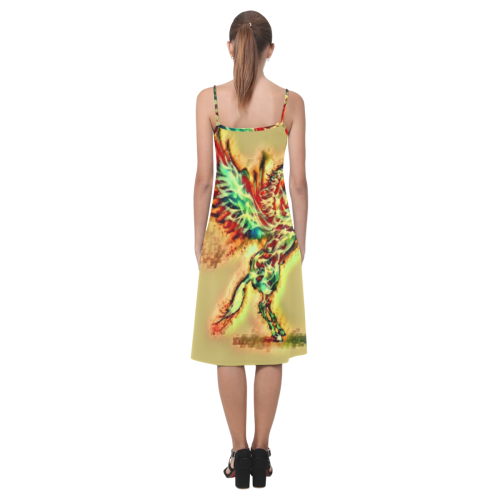 Rainbow unicorn Alcestis Slip Dress (Model D05)