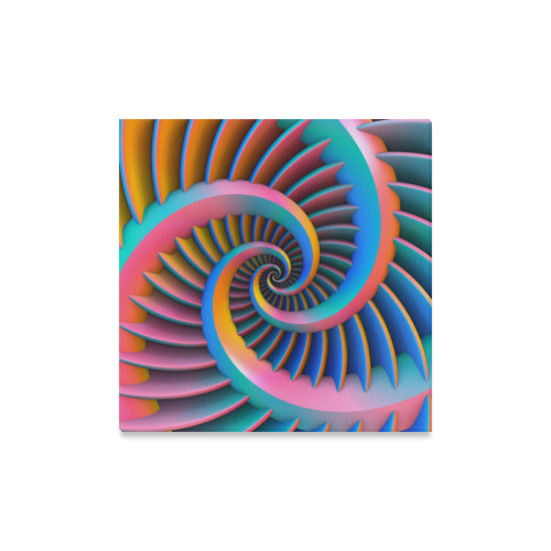 Opposing Spirals Canvas Print 16"x16"