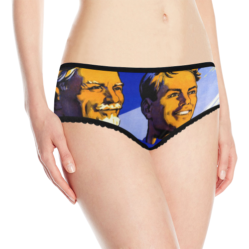 Glory to the workers of Soviet science and technol Women's All Over Print Classic Briefs (Model L13)