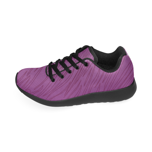 Design shoes -- wild pink Ethnic geom. Kid's Running Shoes (Model 020)