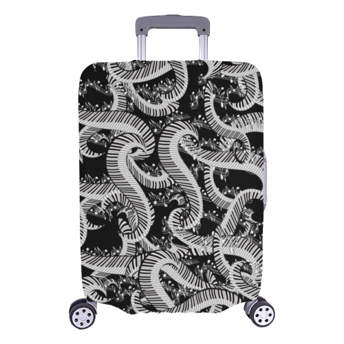 Juleez Music Luggage Cover Curvy Piano Luggage Cover/Large 26"-28"