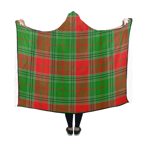 Christmas Plaid Hooded Blanket 60''x50''