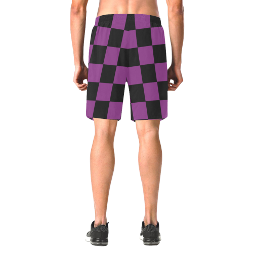 B+P Shorts Men's All Over Print Elastic Beach Shorts (Model L20)