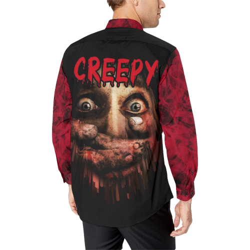 Creepy by Artdream Men's All Over Print Casual Dress Shirt (Model T61)