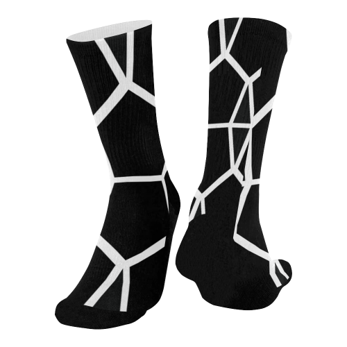 labyrinth Mid-Calf Socks (Black Sole)