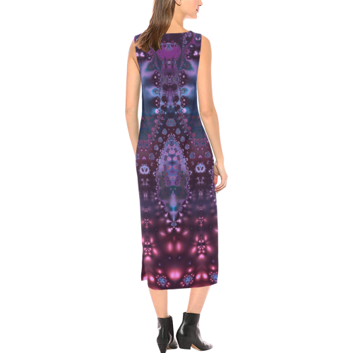 Jasmine Lace Phaedra Sleeveless Open Fork Long Dress (Model D08)