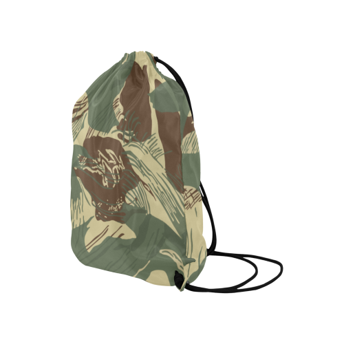 Rhodesian Brushstroke Camouflage Medium Drawstring Bag Model 1604 (Twin Sides) 13.8"(W) * 18.1"(H)